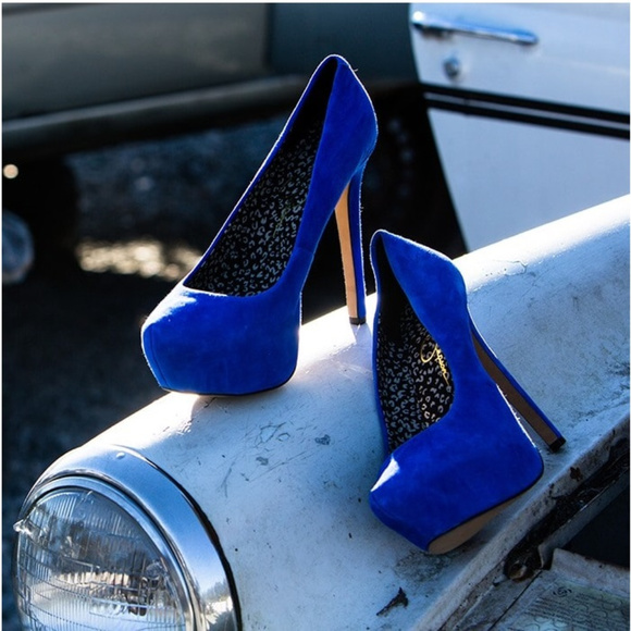 Jessica Simpson Jasmint heels in Americana blue - Picture 2 of 7